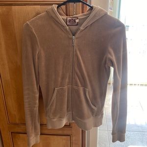 Juicy Couture tan zip up - size M